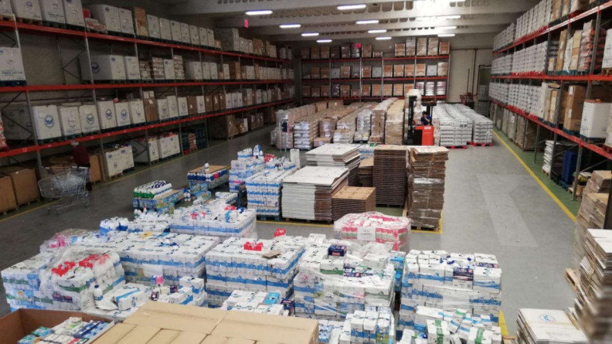 Una de las naves de Banco de Alimentos Valladolid, imagen de archivo. -E.M