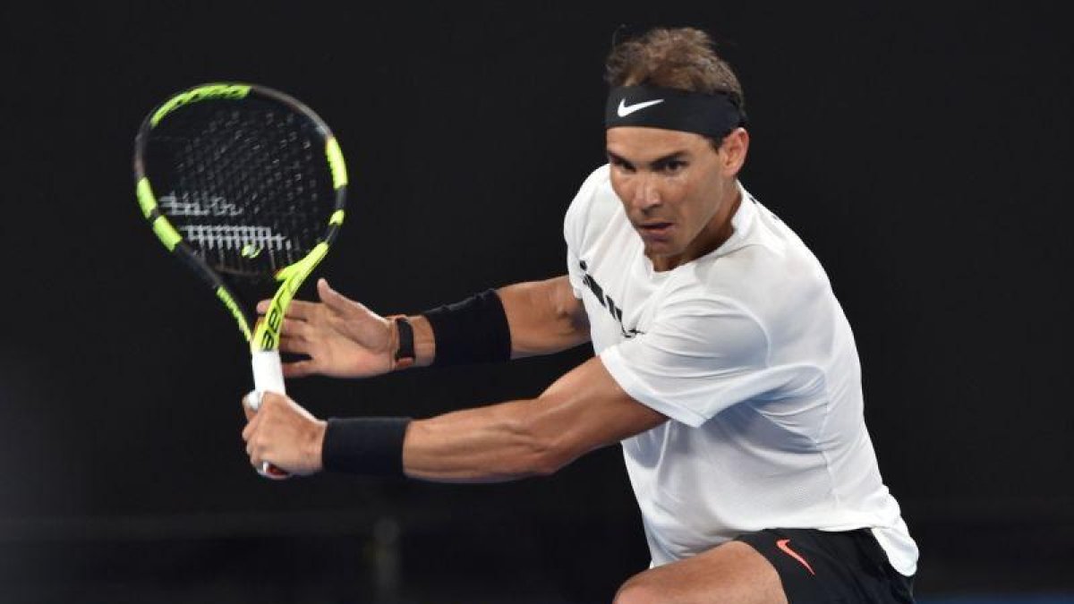 Nadal, en su debut en Australia.-PAUL CROCK / AFP