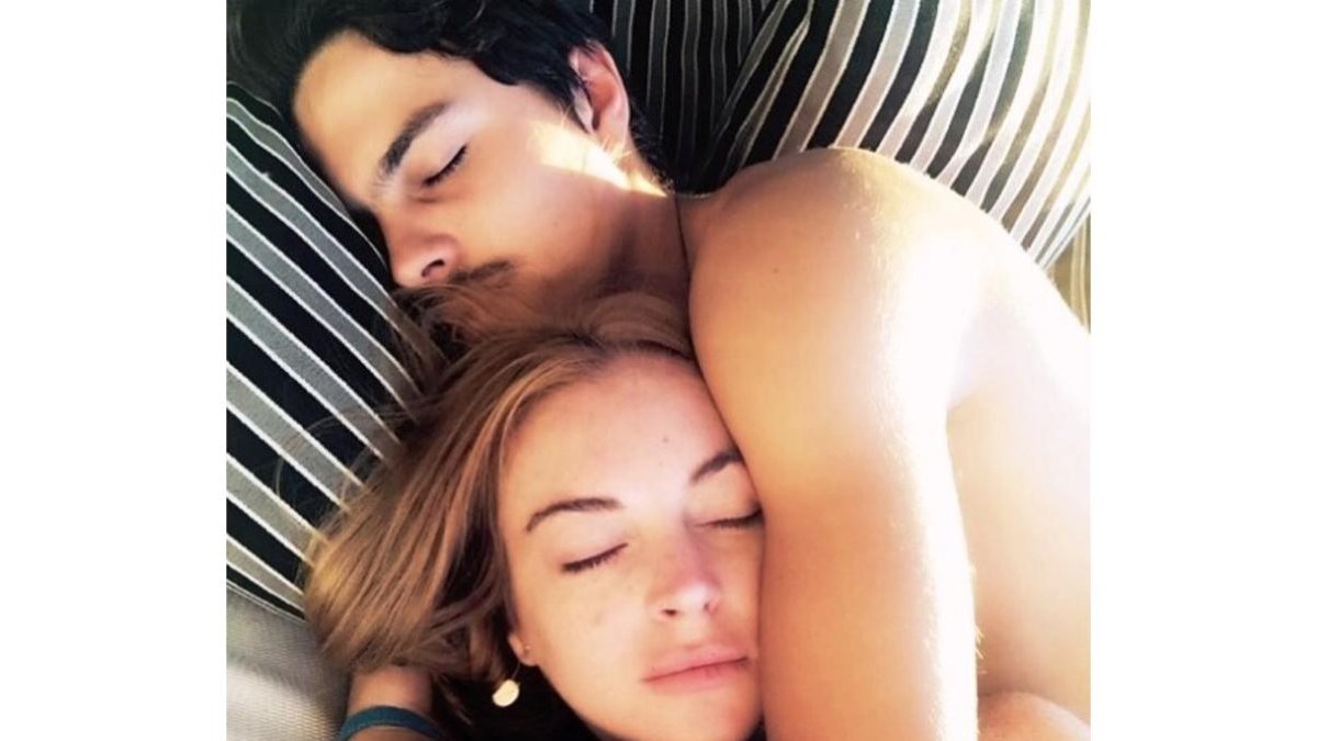 Lindsay Lohan y el millonario ruso Egor Tarabasov, en una foto de Instagram.-INSTAGRAM