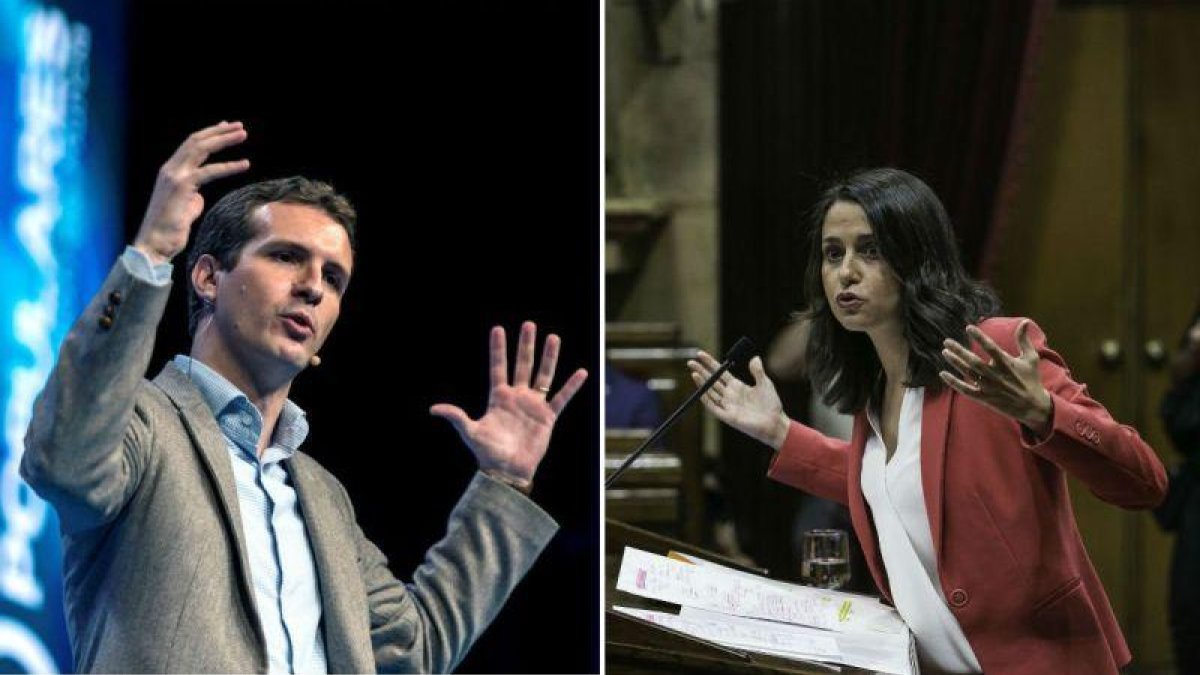Pablo Casado e Inés Arrimadas.-EL PERIÓDICO