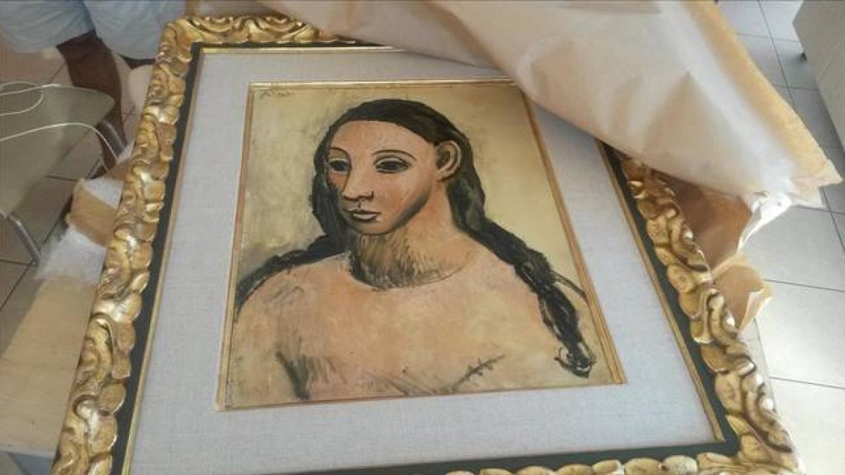 'Cabeza de mujer joven', obra de Picasso, propiedad de Jaime Botín.-Foto: AFP