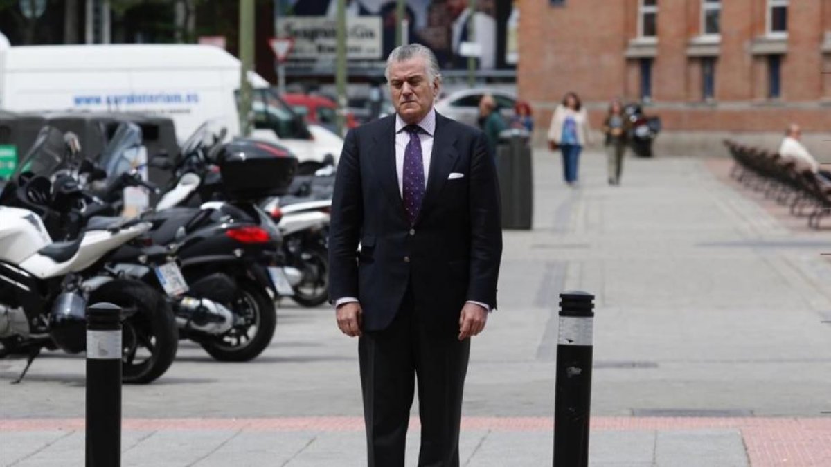 El extesorero del PP, Luis Bárcenas, a finales de mayo en Madrid.-DAVID CASTRO