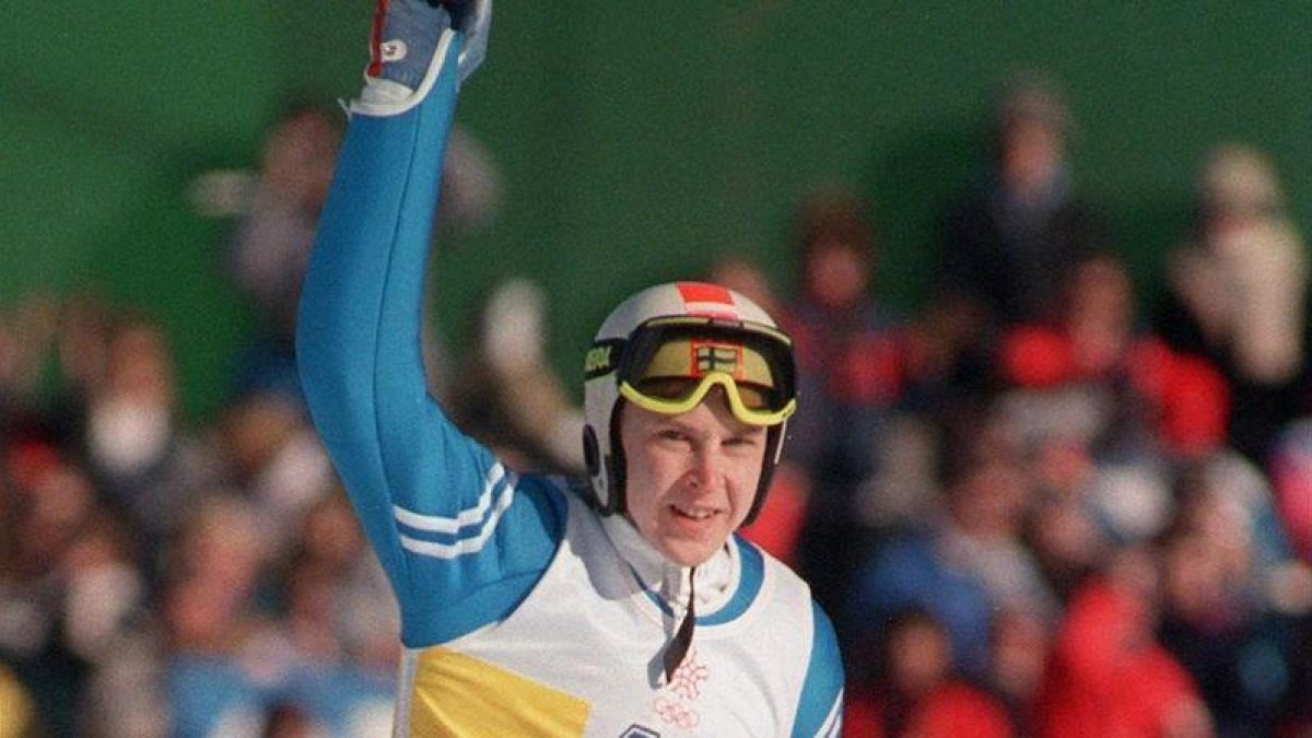 Matti Nykanen durante una competencia.-EL PERIÓDICO