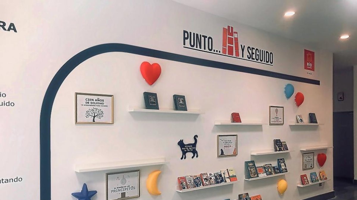 Espacio de intercambio de libros en Río Shopping.-EM