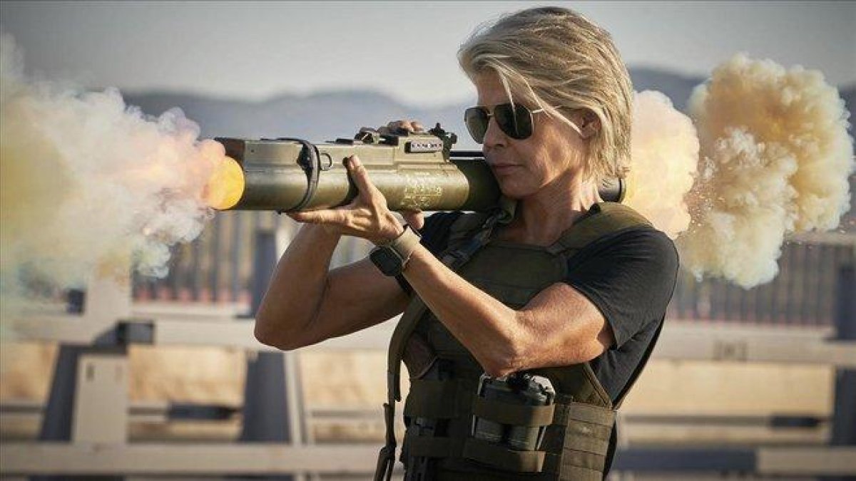 Linda Hamilton, en un fotograma de ’Terminator: Destino oscuro’-PARAMOUNT PICTURES / KERRY BROWN