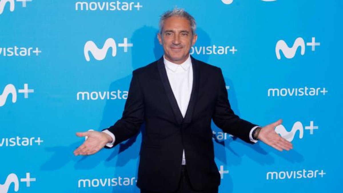 Jon Sistiaga en la presentación de las novedades de programación de Movistar+.-EFE