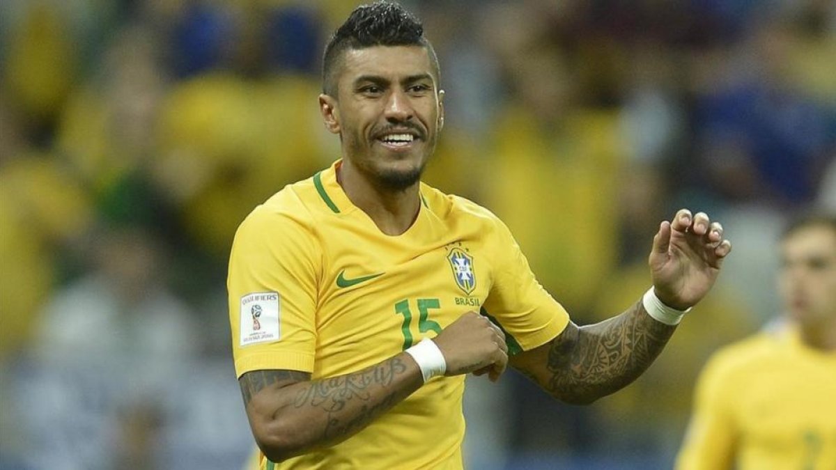Paulinho, en un partido con la selección brasileña.-MAURO HORITA MOWA PRESS