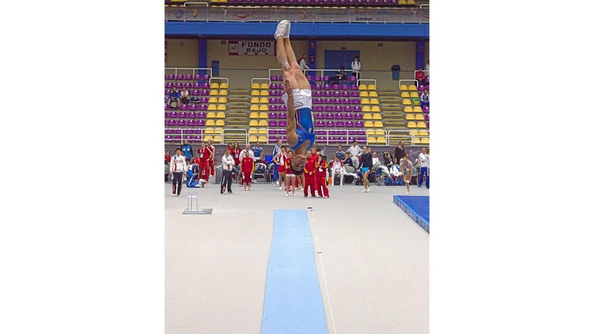 Campeonato de Europa de Trampolín, Carlos Manjon, Gimnasta de Valladolid-PHOTOGENIC/PABLO REQUEJO