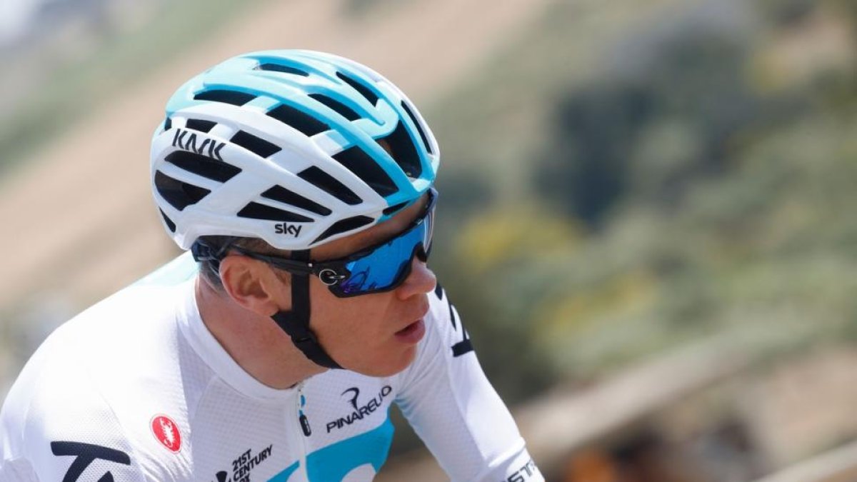 Chris Froome, durante la quinta etapa del Giro.-/ LUK BENIES (AFP)