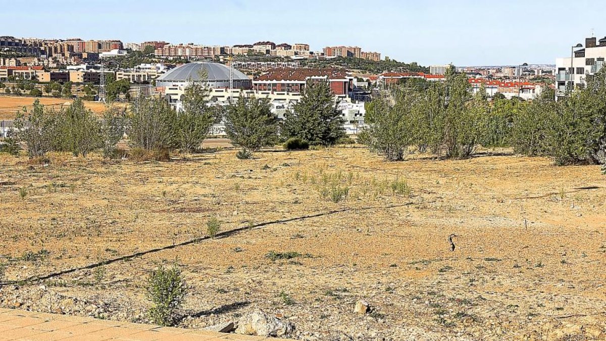 Parcela en la que se va a construir el instituto de Arroyo de la Encomienda, ubicada en la avenida de Aranzana, número 7.-PHOTOGENIC