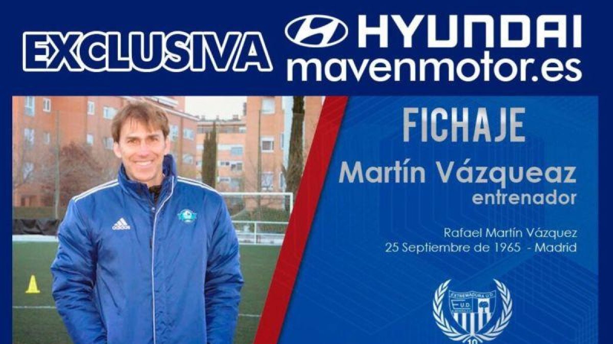 Martin Vázquez, nuevo entrenador del Extremadura UD.-EL PERIÓDICO