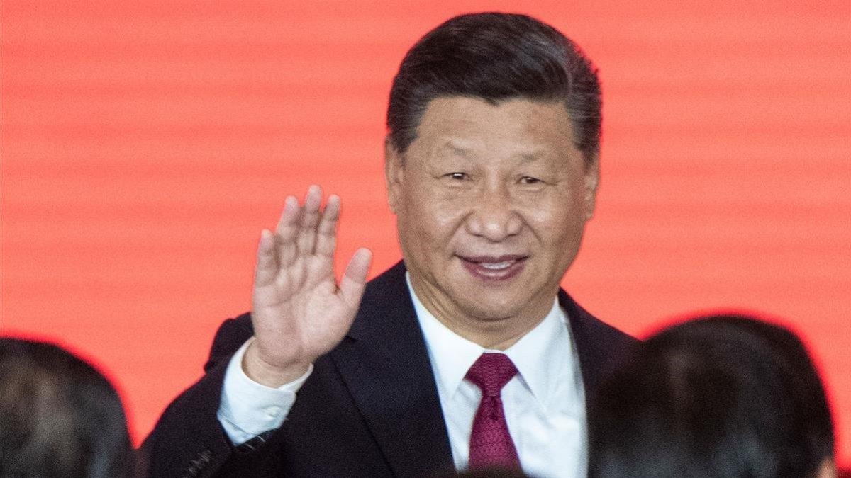 El presidente de China en la cerimonia de inauguración del puente Hong Kong-Zhunai-Macau.-AFP