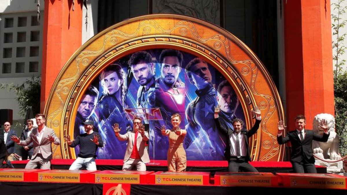 Los miembros del elenco de la pelicula de Marvel Studios Avengers Endgame.-EPA