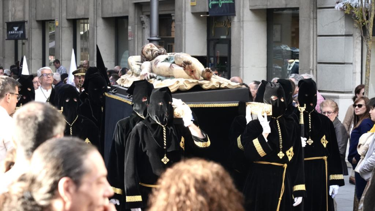 Uno de los pasos de Semana Santa de Valladolid, en una imagen de 2023.- J.M. LOSTAU