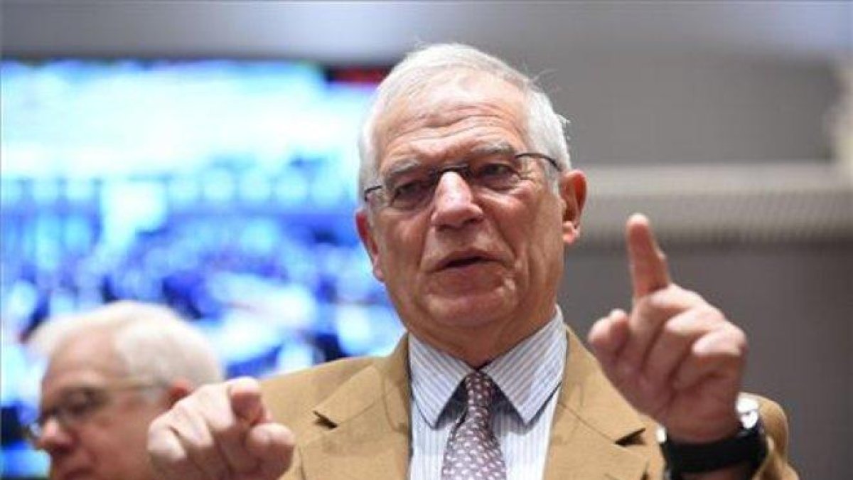 Josep Borrell, en una imagen de archivo, en Bruselas.-JOHN THYS (AFP)
