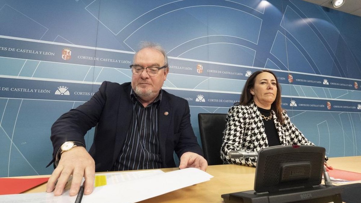 Los procuradores José Francisco Martín y Rosa Rubio.-MIGUEL ÁNGEL SANTOS (PHOTOGENIC)