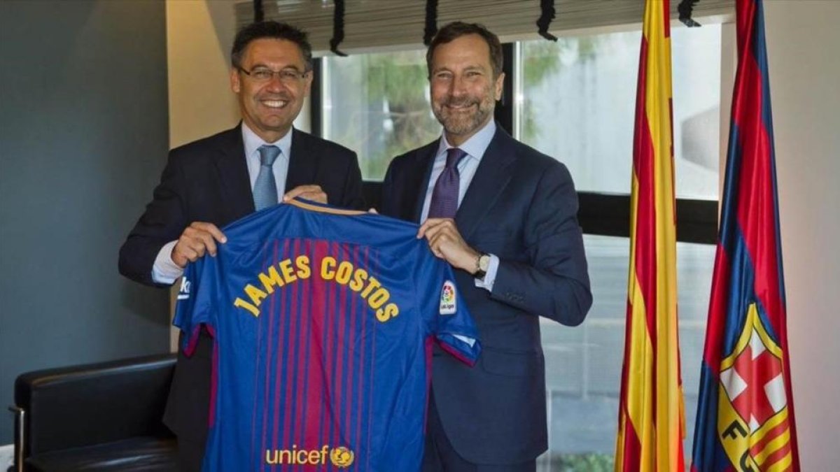 Bartomeu y Costos, el nuevo asesor estratégico del Barça para América.-FC BARCELONA