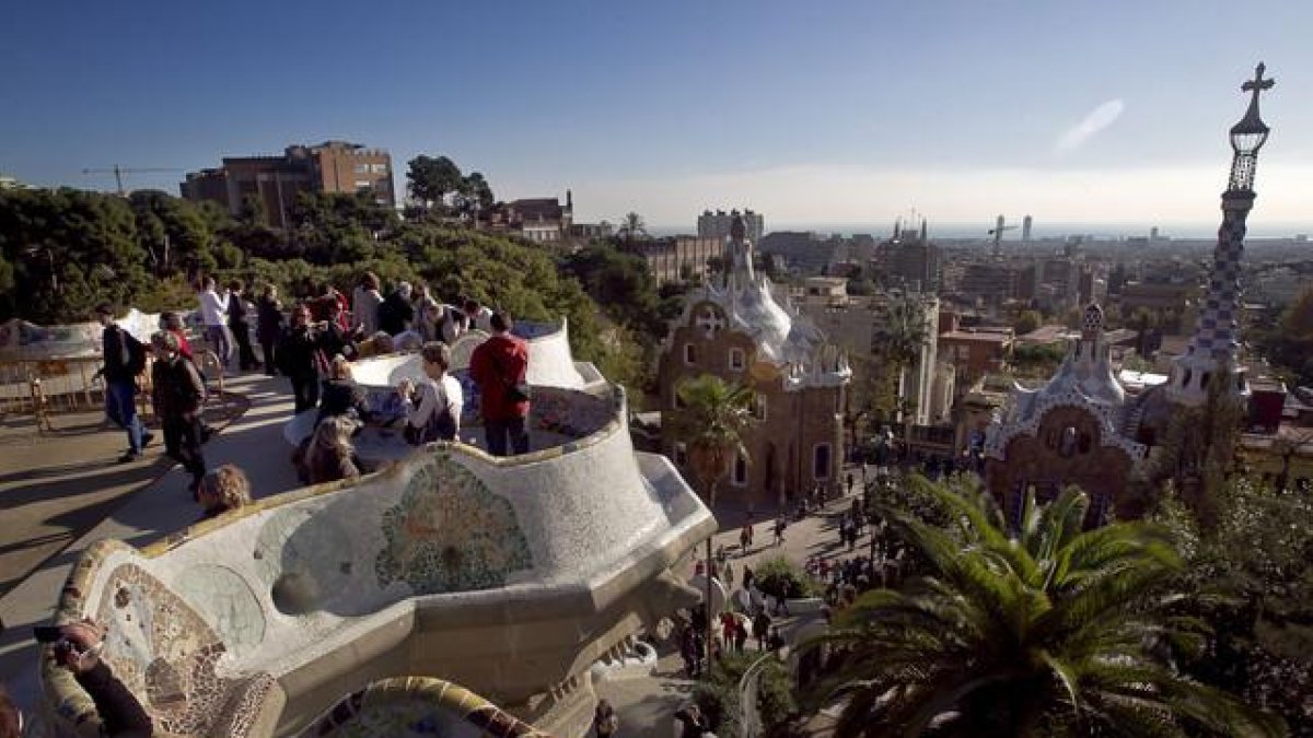 -El Parc Güell de Barcelona.