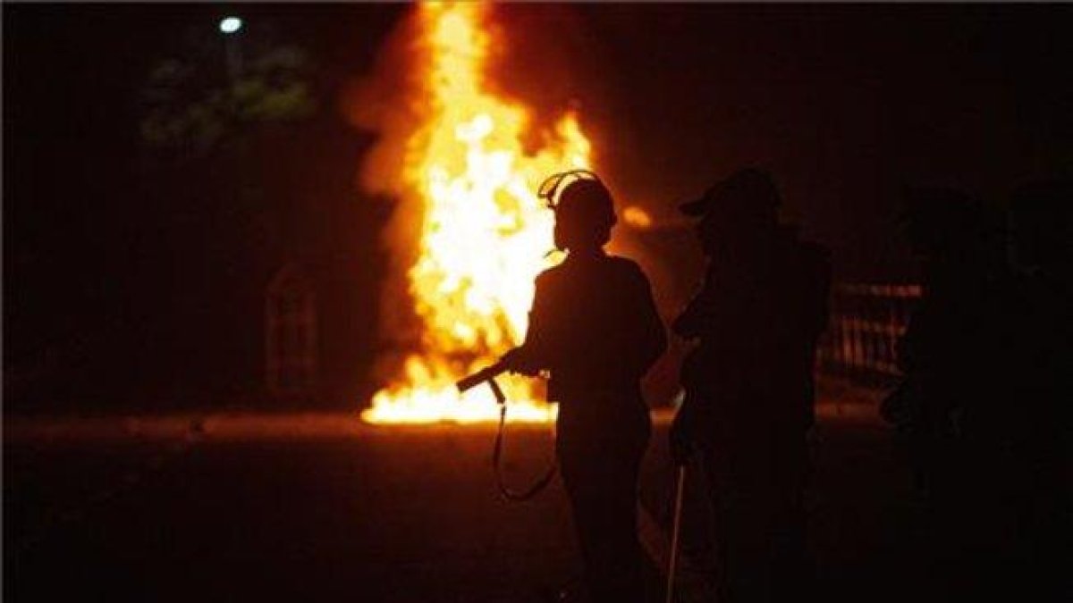 Incendio en Bangladesh.-