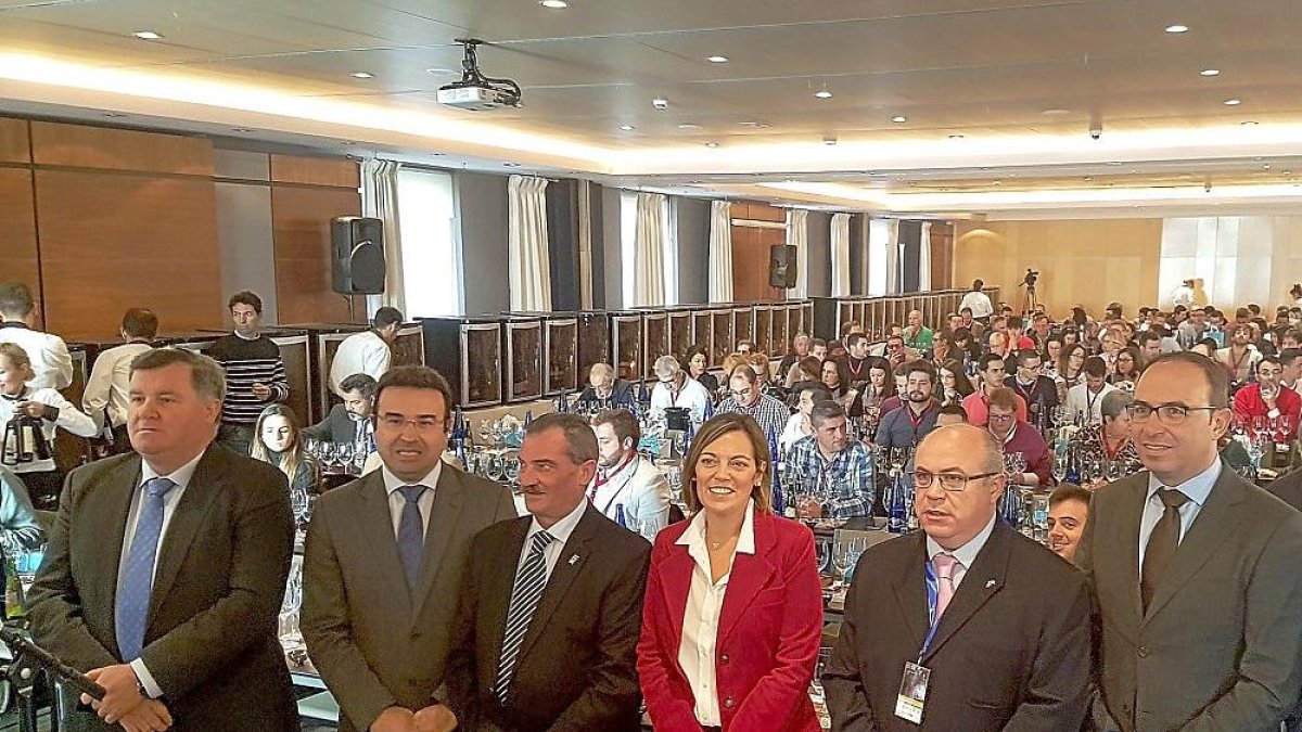 Enrique Pascual, Roberto Díez, Pablo Martín, Milagros Marcos, Miguel Ángel Benito y Víctor Alonso, ayer.-EL MUNDO