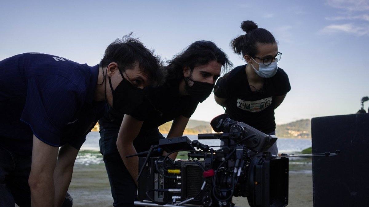 Grabación de la película Stream.- E. M.