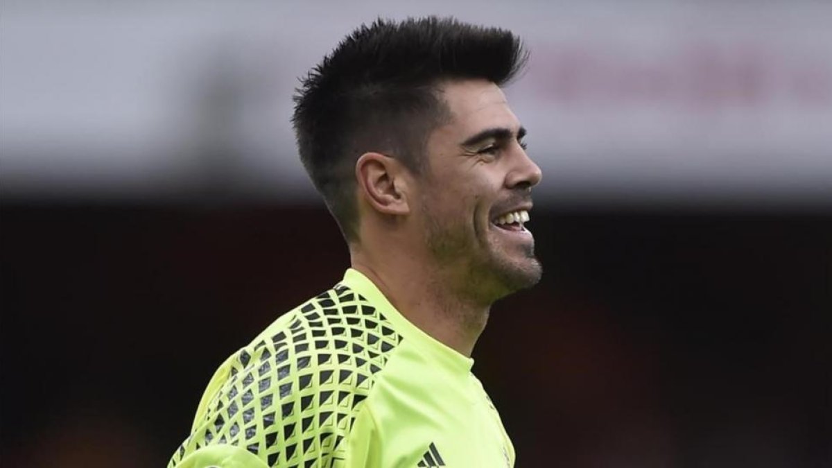 Víctor Valdés, portero del Middlesbrough.-REUTERS / HANNAH MCKAY