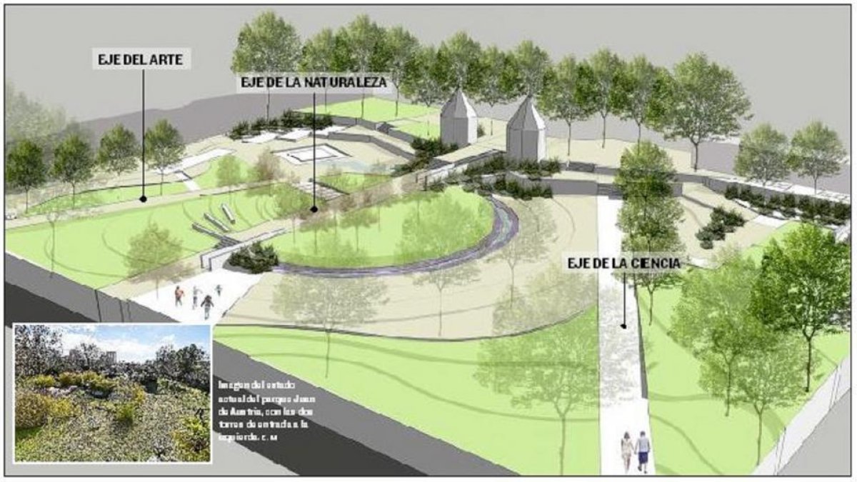 Infografía de cómo quedará el parque.-EL MUNDO