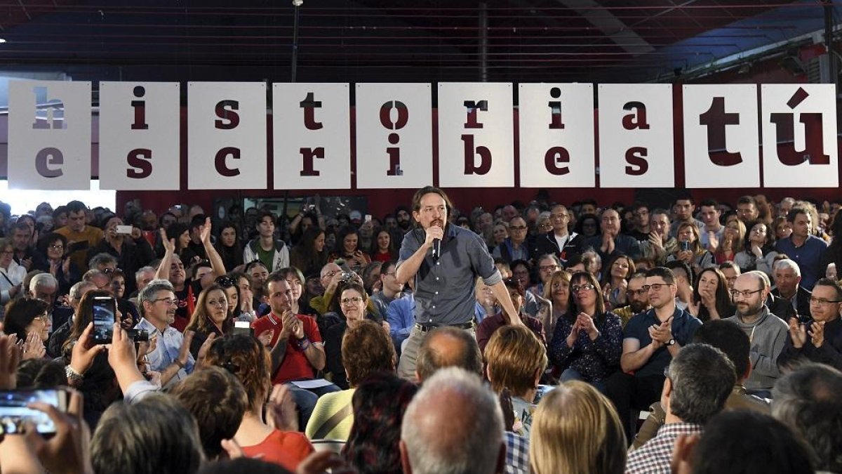 Pablo Iglesias en su discurso en Miranda de Ebro-ICAL