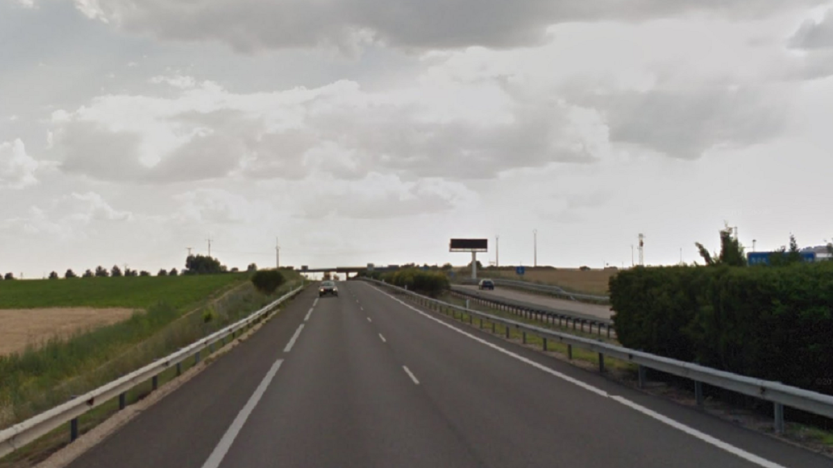 Kilómetro 139 de la A-62, sentido Salamanca.-Google Maps