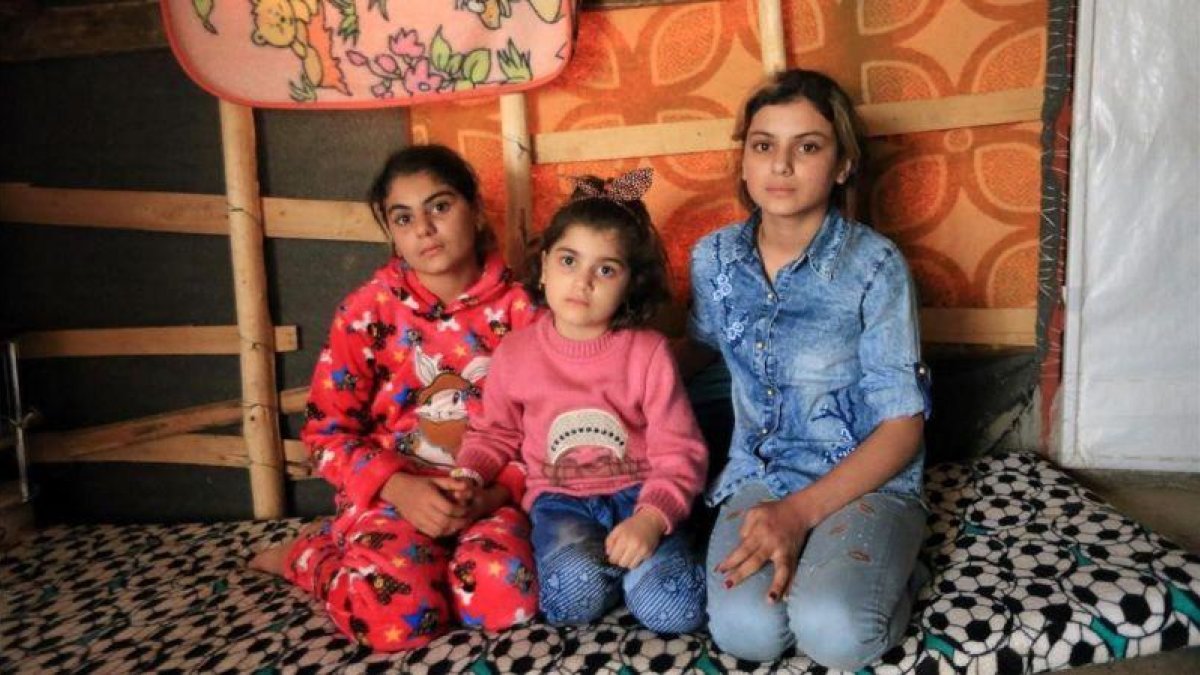 Las tres hermanas yazidís, de izquierda a derecha, Bushra, Suhayla y Rosa.-REUTERS / ARI JALAL