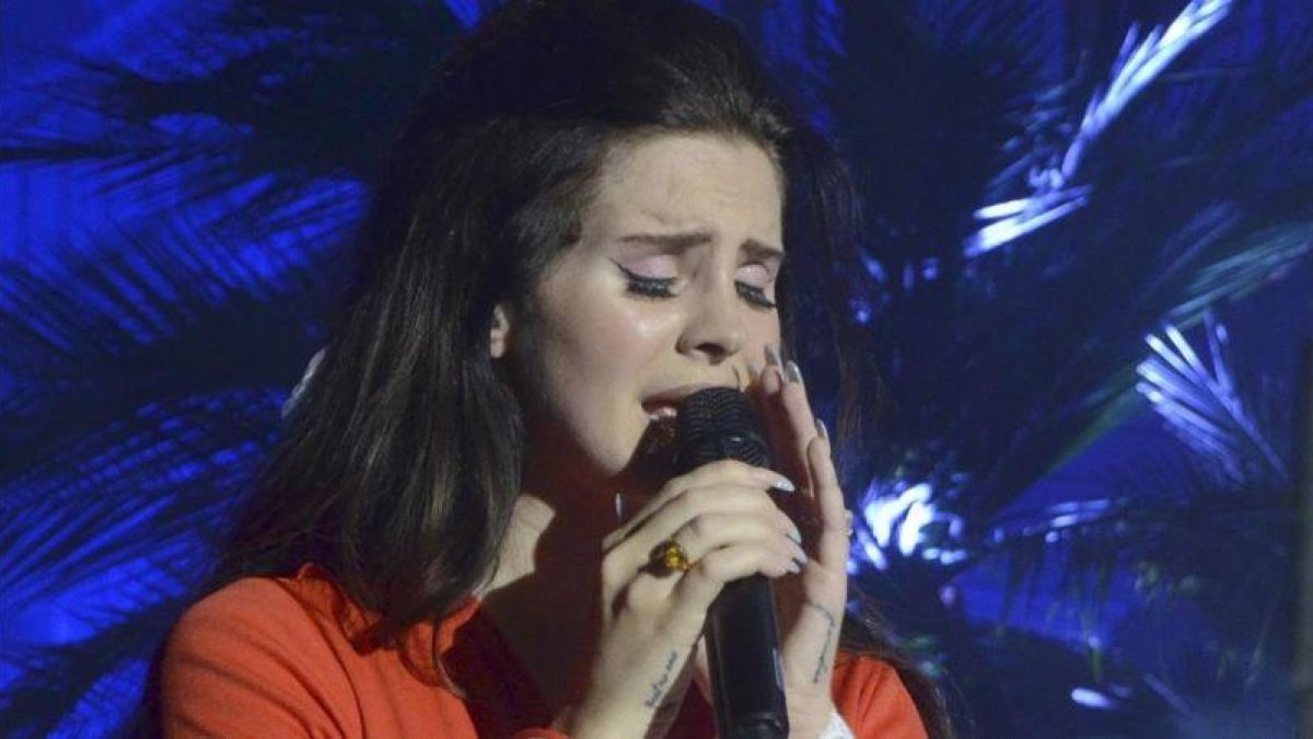 Lana del Rey, en el festival de Pedralbes de Barcelona, en el 2013.-JULIÁN GARCÍA