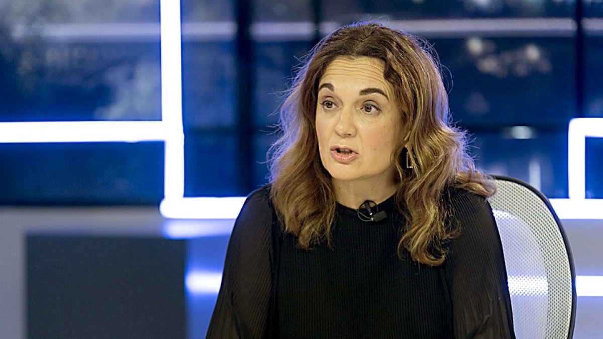 Eva Fernández en el programa ‘La Quinta Esquina’, ayer. -IVÁN TOMÉ / PHOTOGENIC