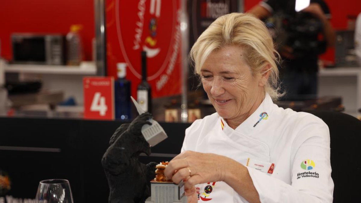 La actriz Ana Duato como jurado en el Concurso Nacional de Pinchos y Tapas de Valladolid 2023.- PHOTOGENIC