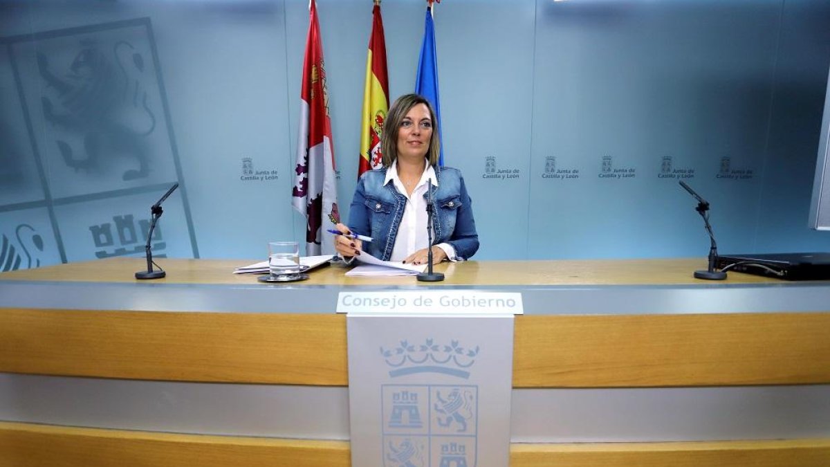 Milagros Marcos durante su intervención.-ICAL