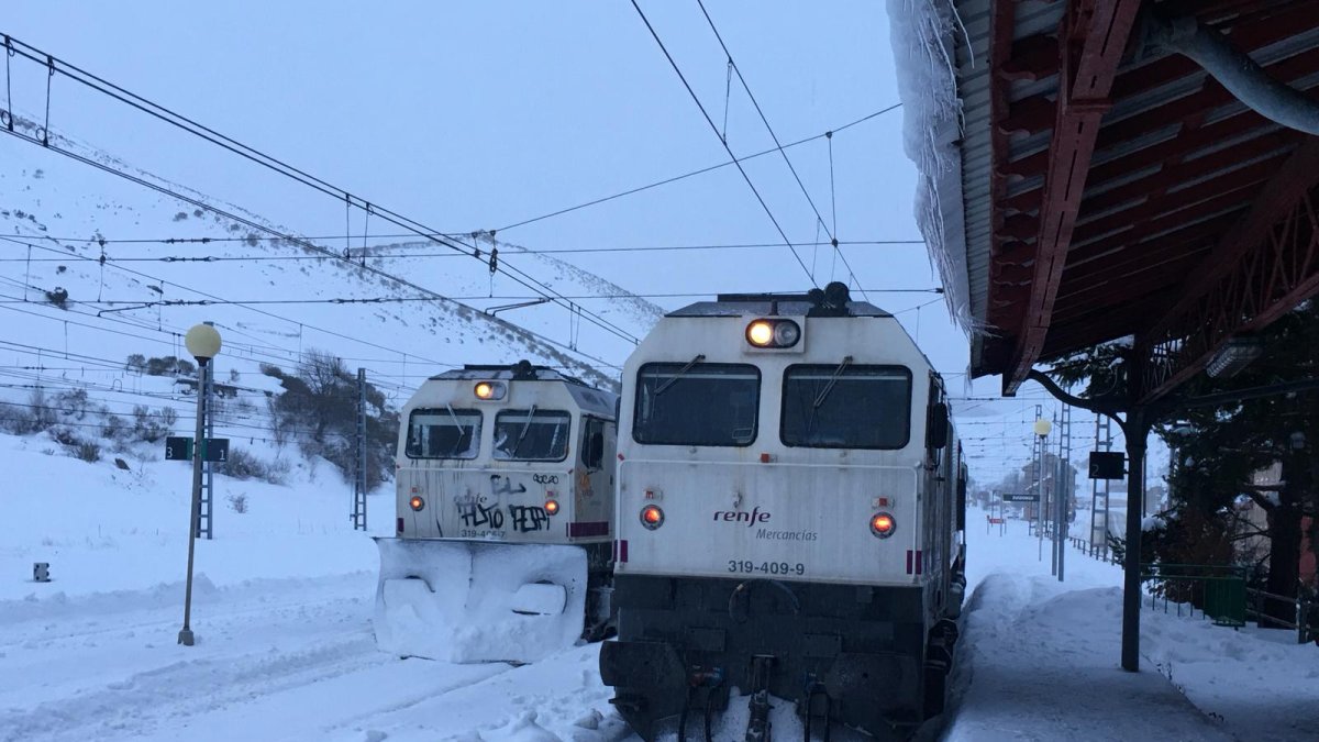 Trabajos en las vías de Renfe. ADIF