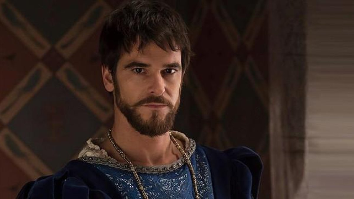 Alfonso Bassave, caracterizado como Francisco I en la serie de TVE-1 'Carlos, Rey Emperador'.-RTVE