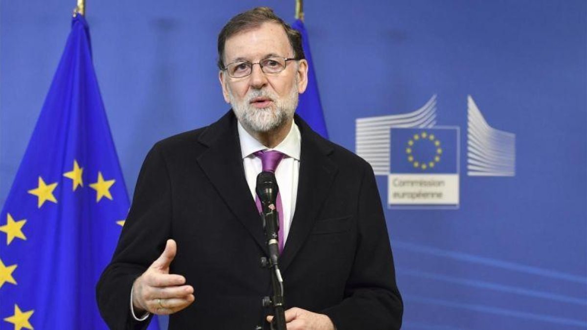El presidente del Gobierno, Mariano Rajoy, el pasado 23 de febrero, en Bruselas.-EL PERIÓDICO (AP / GEERT VANDEN WIJNGAERT)