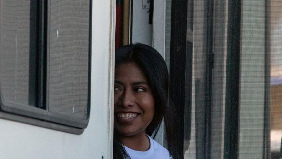 La actriz mejicana Yalitza Aparicio.-GUILLERMO ARIAS/ AFP