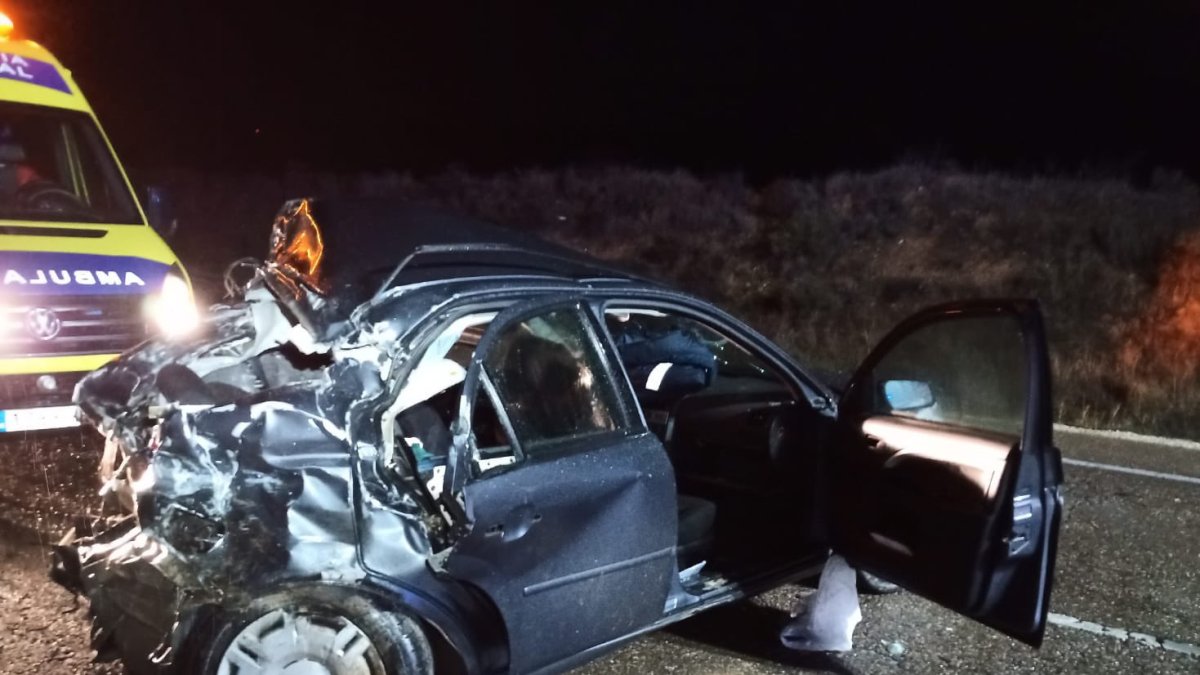 Estado en el que quedaron los vehículos accidentados.- E. M.