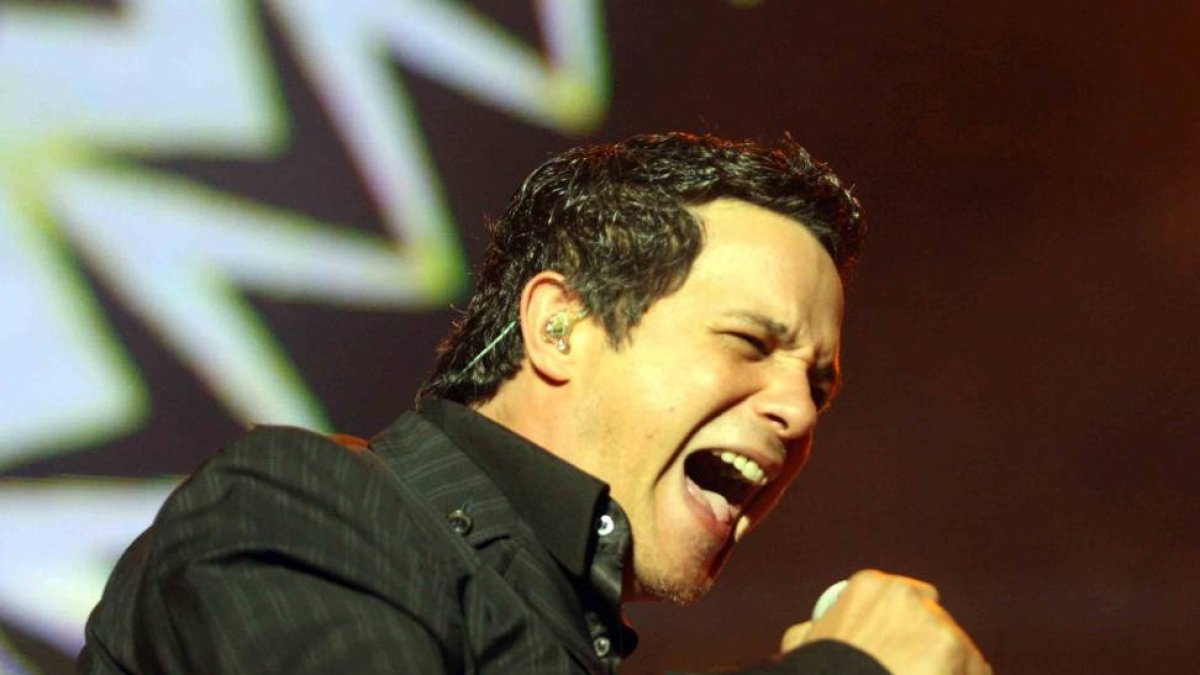 Actuación de Alejandro Sanz en el estadio José Zorrilla de Valladolid dentro del concierto Valladolid Latino 2008