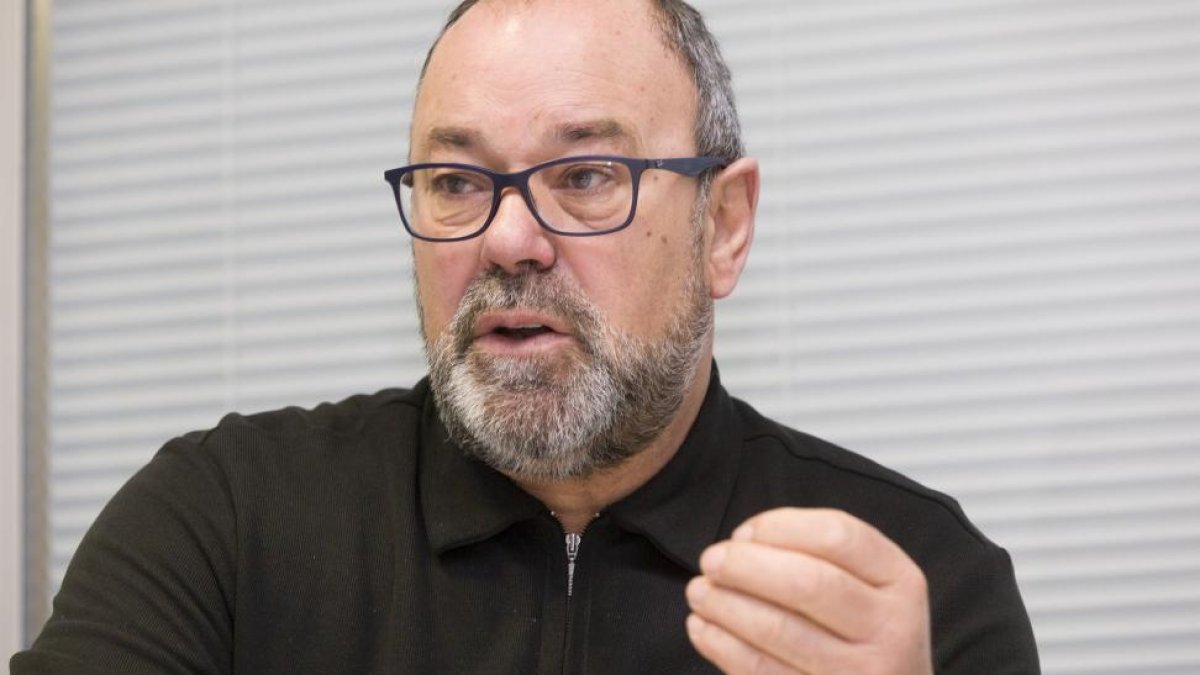 El coordinador estatal de la Unión de Uniones de Agricultores y Ganaderos durante la entrevista.-Pablo Requejo