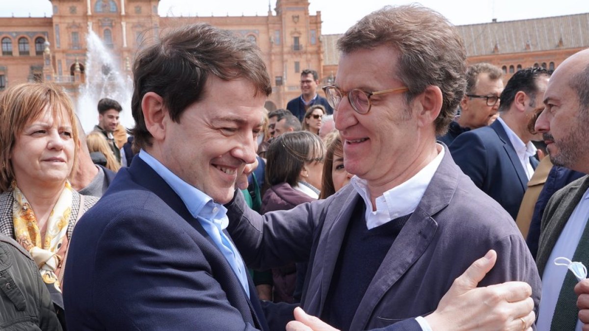 Alfonso Fernández Mañueco y Alberto Núñez Feijóo. ICAL.