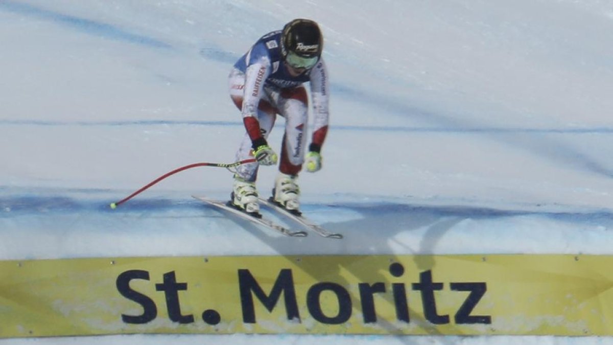 Lara Gut, en Saint Moritz.-DENIS BALIBOUSE