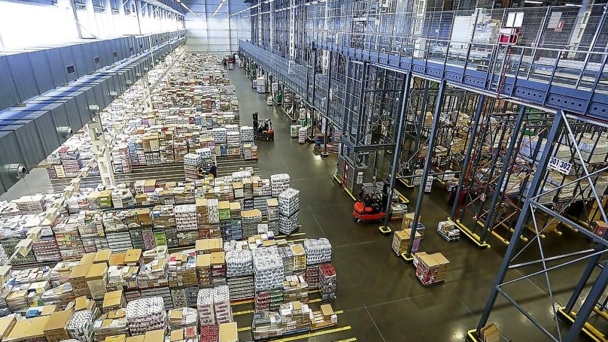 Parque logístico de Mercadona en Villadangos del Páramo.-E.M.