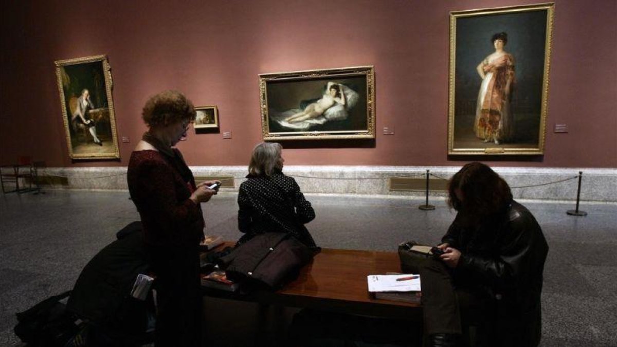 Cuadros de Goya en el Museo del Prado.-OSCAR DEL POZO