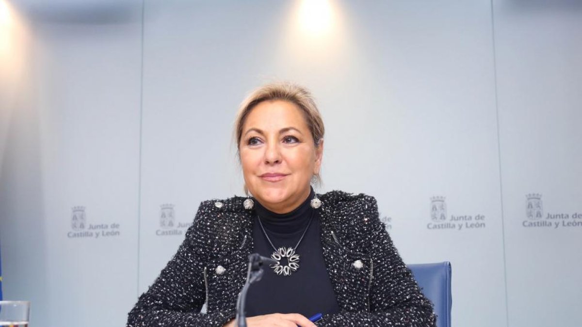 La vicepresidenta y portavoz de la Junta de Castilla y León, Rosa Valdeón, comparece en rueda de prensa posterior al Consejo de Gobiern-Ical