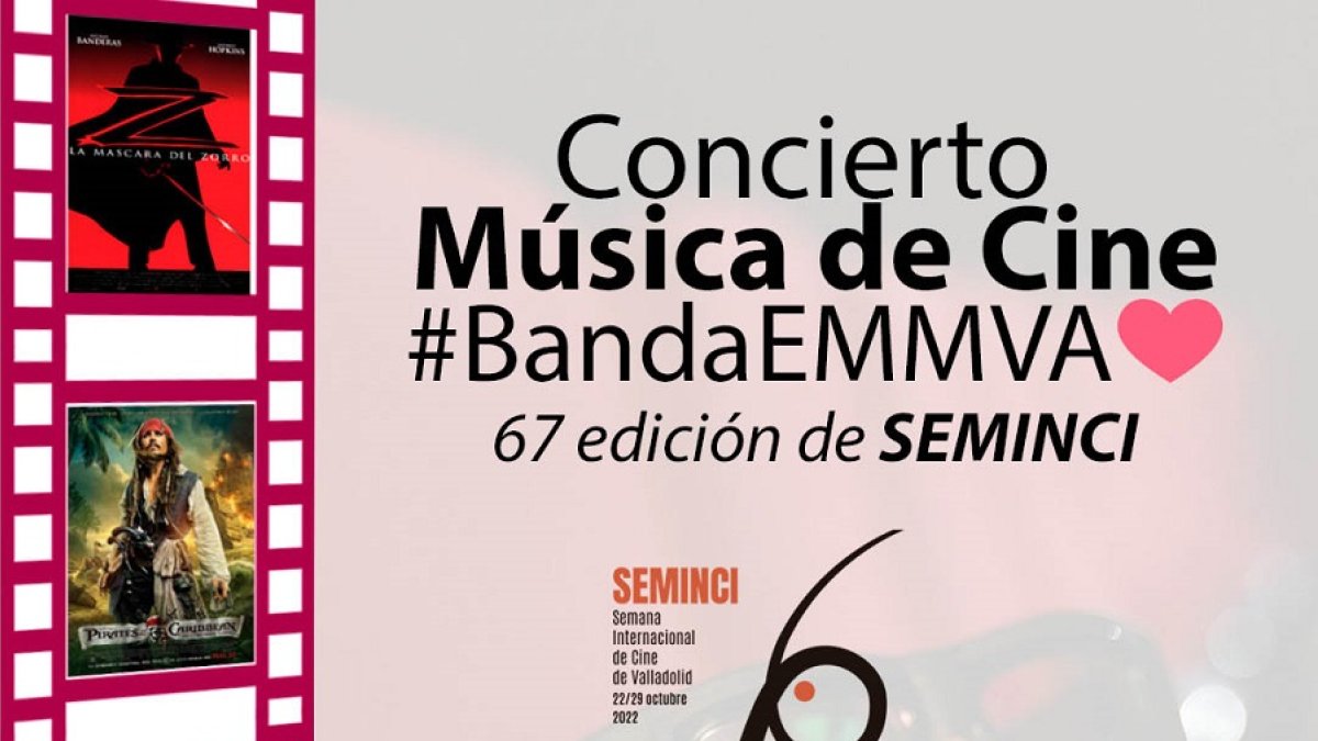 Detalle del cartel del concierto de la Banda EMMVA en Seminci