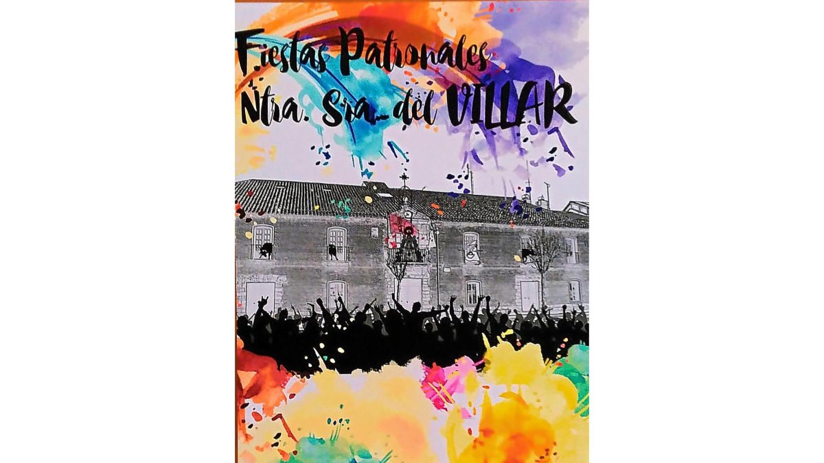 Cartel ganador de Verónica Yarza, que anunciará las Fiestas de Laguna de Duero.-E.M.