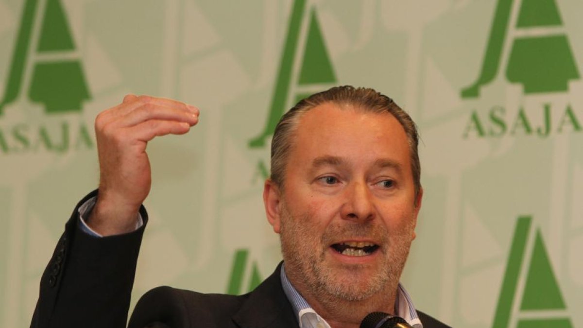 El presidente regional de ASAJA , Donaciano Dujo-ICAL