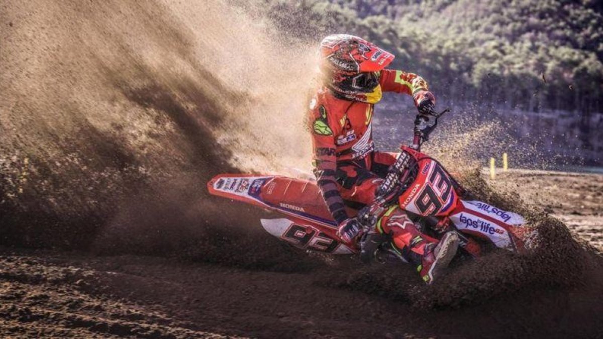 Marc Márquez, en uno de sus últimos entrenamientos antes de viajar esta semana a Malasia.-ALEJANDRO CERESUELA